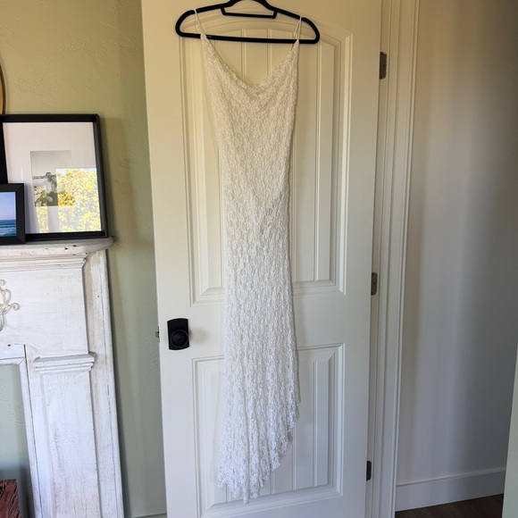 Mango White Crochet Lace Slip Dress - Picture 5 of 10